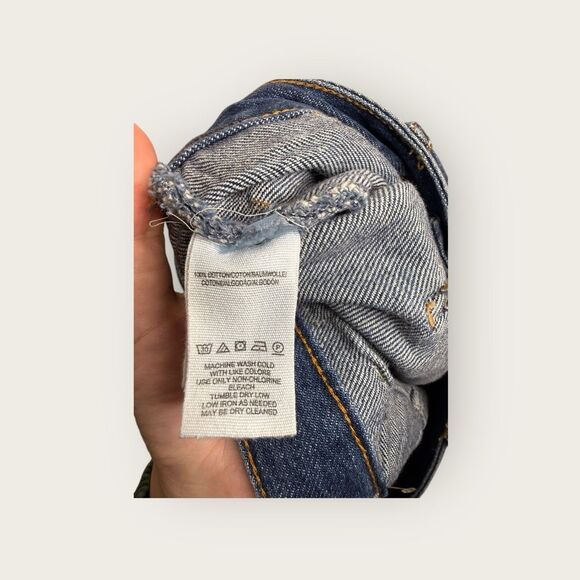 Free People Jesse Carpenter Short in Washed Denim Size 31 - Picture 6 of 6